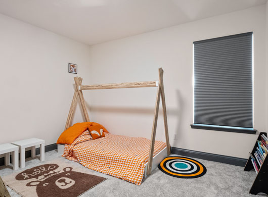 Blackout Roller Shades in Kids Bedroom