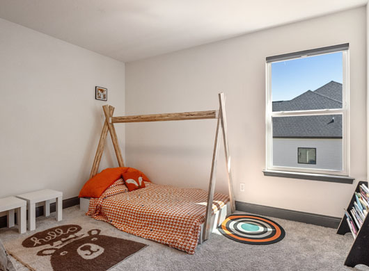 Blackout Roller Shades in Kids Bedroom