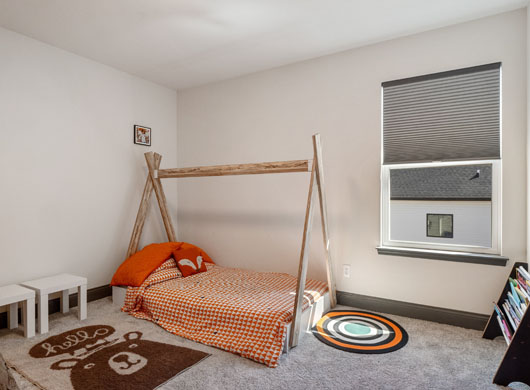 Blackout Roller Shades in Kids Bedroom